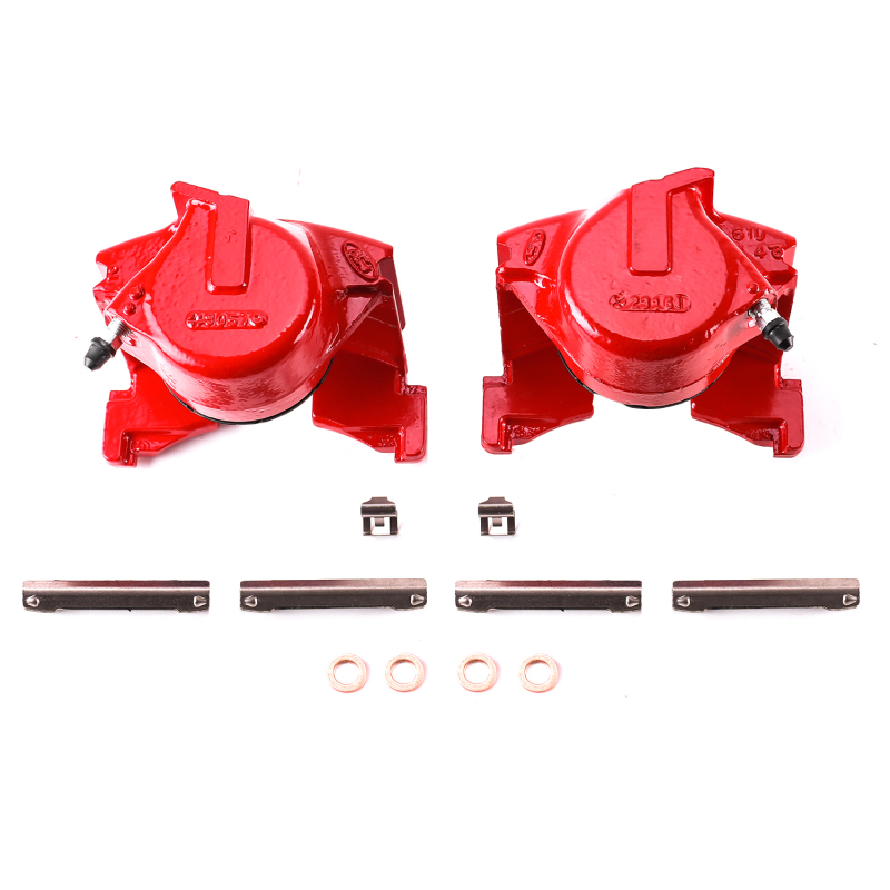 Power Stop 86-93 Ford Bronco Front Red Calipers w/o Brackets - Pair thumbnail 6
