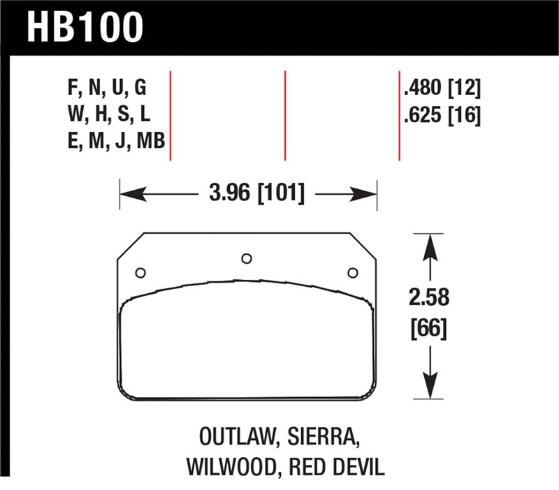 HAWK DTC-60 Brake Pad Sets