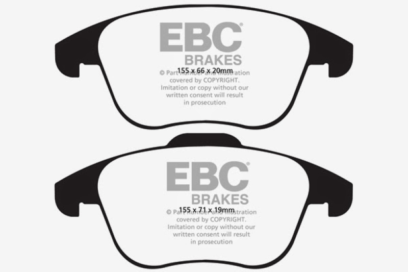 EBC 15 and up Audi Q3 2.0 Turbo Yellowstuff Front Brake Pads thumbnail 7