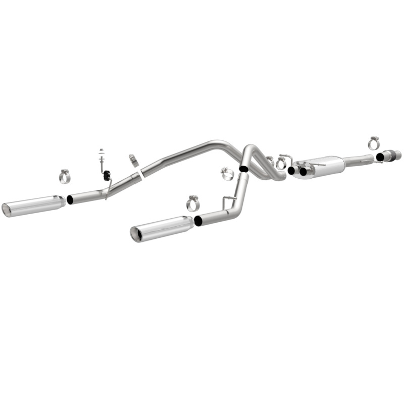 Magnaflow 14 Chev Silverado V8 5.3L SC Cab Dual Split Rear Exit SS Cat Back Perf Exhaust thumbnail 3