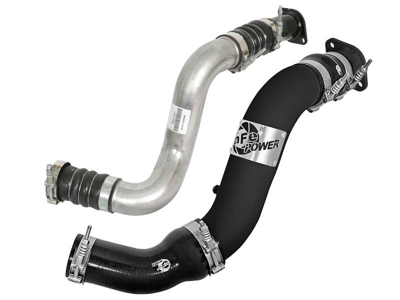 BladeRunner 3 IN Aluminum Hot Charge Pipe Black
