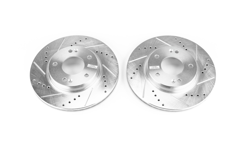 Power Stop 17-19 Hyundai Ioniq Front Evolution Drilled & Slotted Rotors - Pair thumbnail 2