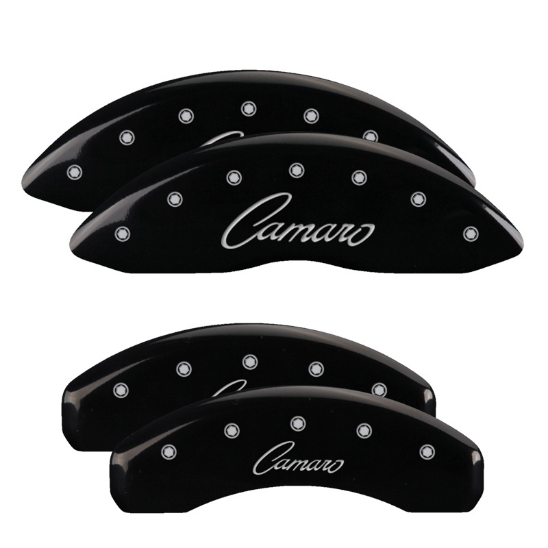 MGP 4 Caliper Covers Engraved F & R Chevy Racing Yellow Finish Black Char 2002 Chevrolet Impala thumbnail 6