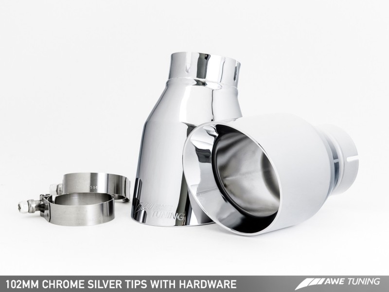 AWE Tuning Audi C7.5 A7 3.0T Touring Edition Exhaust - Quad Outlet Chrome Silver Tips thumbnail 5