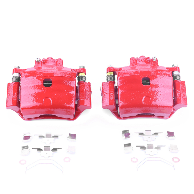 Power Stop 06-12 Ford Fusion Front Red Calipers w/Brackets - Pair thumbnail 2