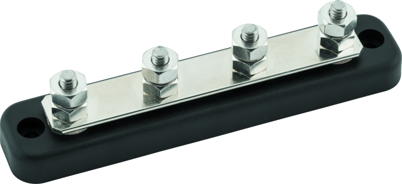 Quadboss Bus Bars 568102 Electrical Junction Blocks, Bars, 4-wire Connector, Plastic, Black, Terminals, Each thumbnail 4