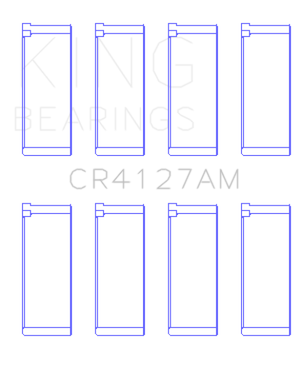 King Engine Bearings Peugeot Xu9 (Size +0.50mm) Connecting Rod Bearing Set thumbnail 3