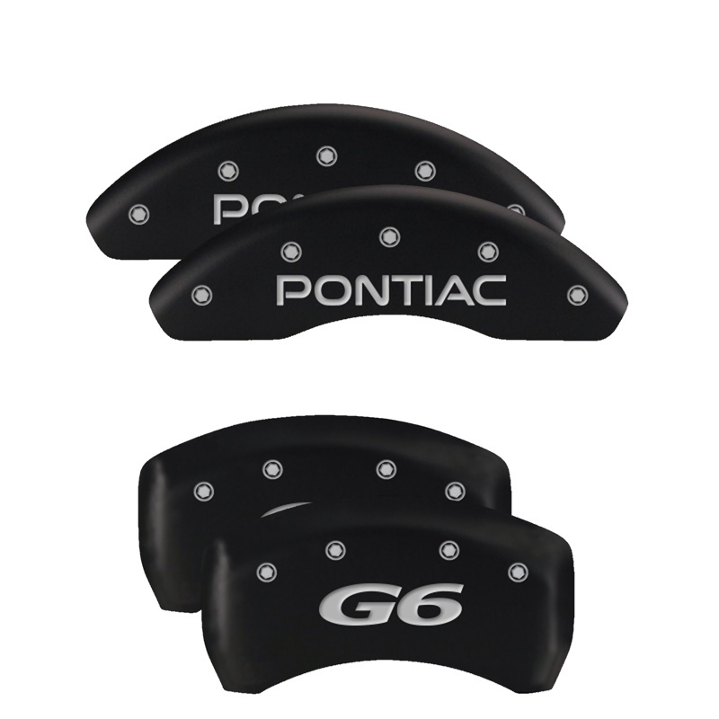 MGP 4 Caliper Covers Engraved Front & Rear MGP Black finish silver ch thumbnail 7