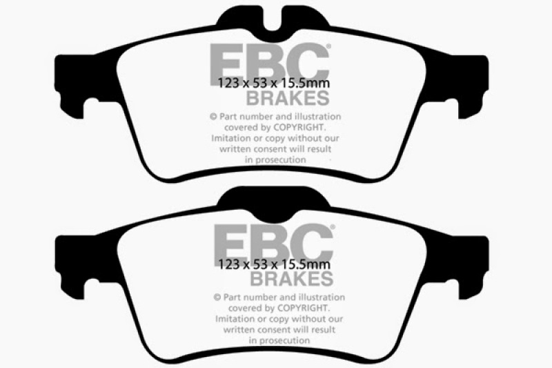 EBC 13-16 Ford Escape 1.6L/2.0T (Incl 4WD) Greenstuff Rear Brake Pads thumbnail 2