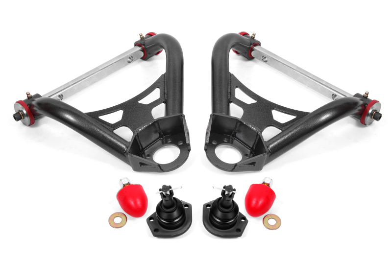 BMR 64-72 A-Body Upper Non-Adj. A-Arms w/ Stock Spindles (Polyurethane) - Black Hammertone thumbnail 2