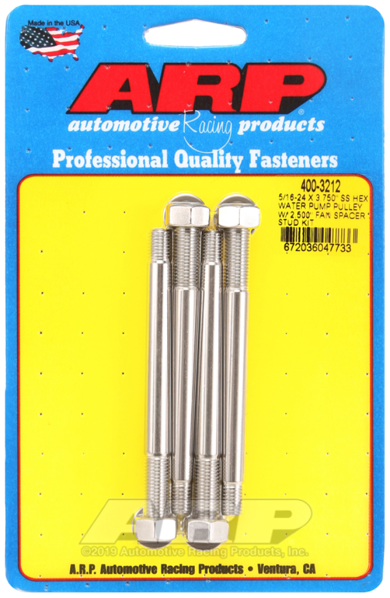 ARP Water Pump Pulley Stud Kits