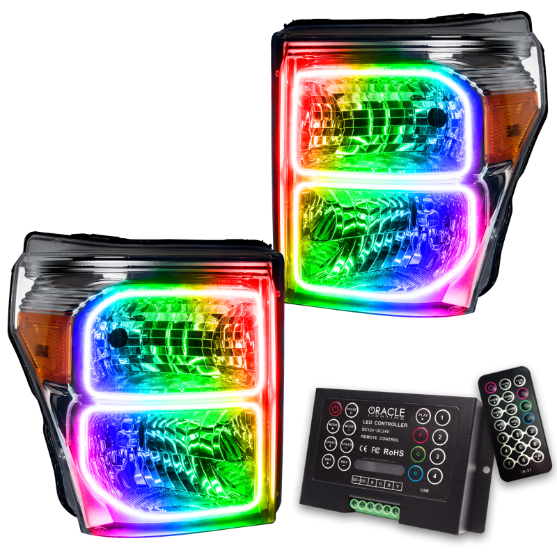 Oracle 11-16 Ford F250/350 LED HL - ColorSHIFT w/ 2.0 Controller thumbnail 2