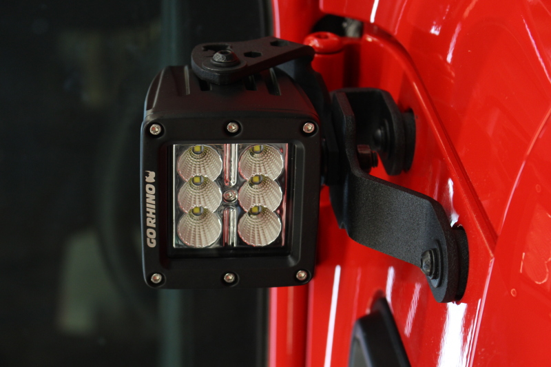 Go Rhino 18-20 Jeep Wrangler JL/JLU/Gladiator JT Light Mount - 3in Cube thumbnail 7