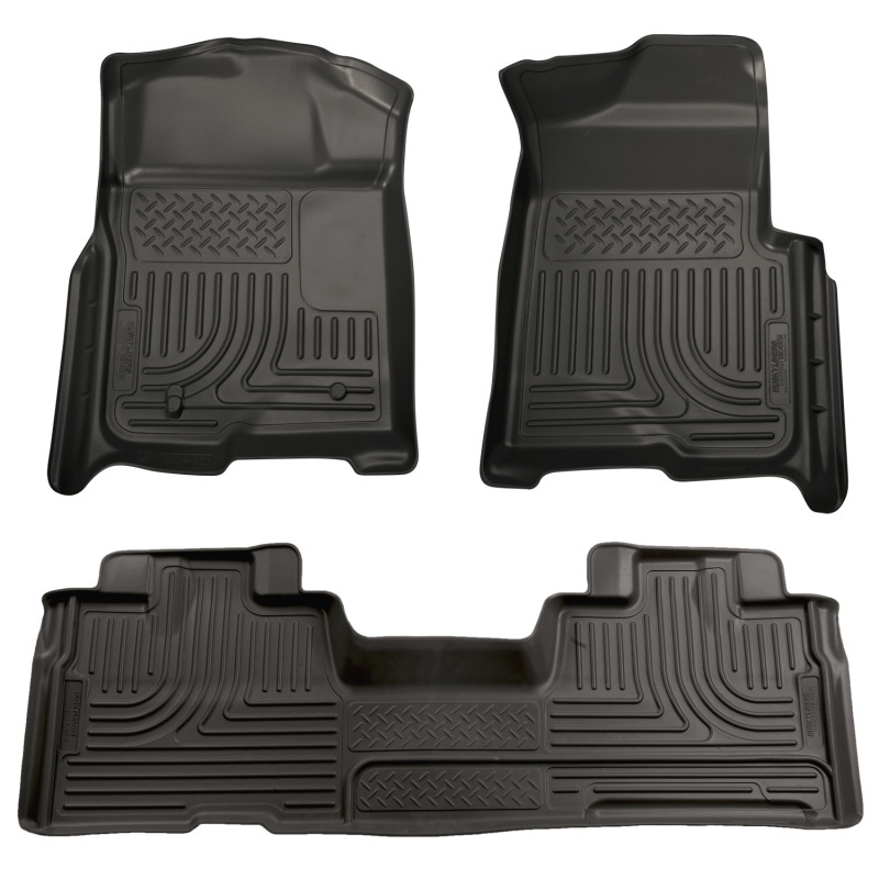 Husky Liners 09-12 Ford F-150 Super Cab WeatherBeater Combo Black Floor Liners thumbnail 3