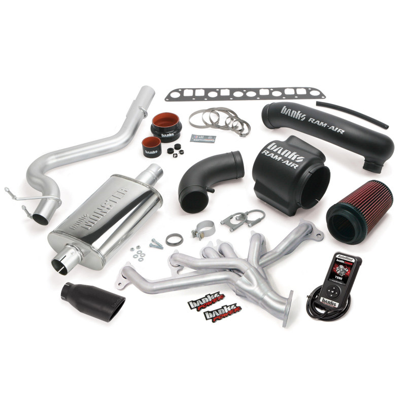 Banks Power 98-99 Jeep 4.0L Wrangler PowerPack System - SS Single Exhaust w/ Black Tip thumbnail 2