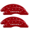 MGP 4 Caliper Covers Engraved Front & Rear Red Finish Silver Characters for 20-22 GMC Sierra 2500HD thumbnail 5