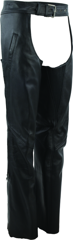 Kuryakyn Leather By River Road Plains Leather Chaps Black Womens - Small thumbnail 6