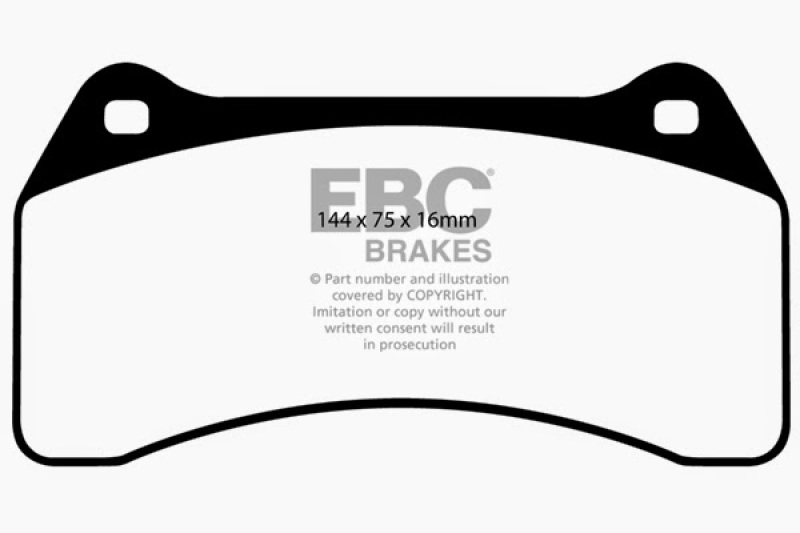 EBC 03-06 Jaguar XJR 4.2 Supercharged Redstuff Front Brake Pads thumbnail 5