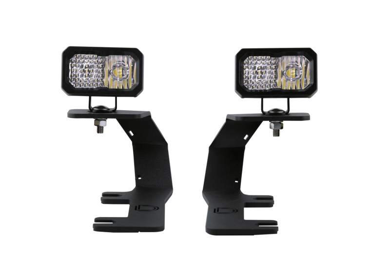 Diode Dynamics 14-19 Silverado/Sierra SSC2 LED Ditch Light Kit Sport - White Combo thumbnail 2