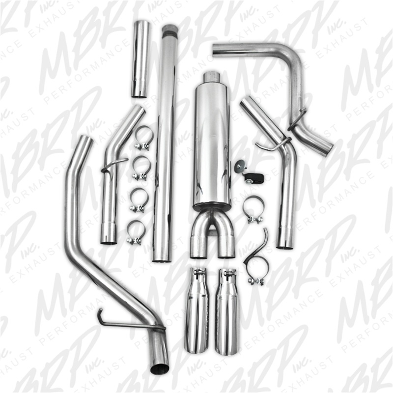 MBRP 14 Chevy/GMC 1500 Silverado/Sierra 4.3L V6/5.3L V8 Dual Split Side T409 3in Cat Back Exhaust thumbnail 7