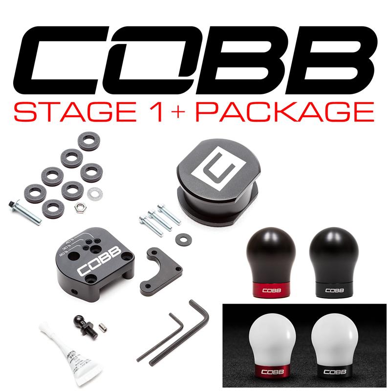 Cobb 13-18 Ford Focus ST / 16-18 Focus RS Stage 1+ Drivetrain Package (White w/Blk Shift Knob)