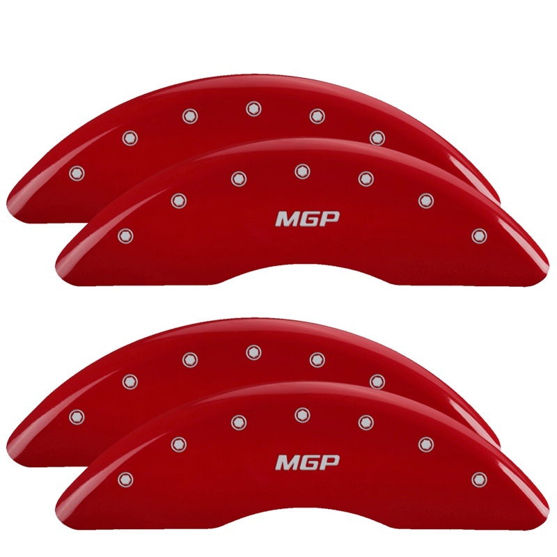 MGP 4 Caliper Covers Front & Rear 2019+ Ram 2500/3500 Red Finish w/ MGP Logo thumbnail 3