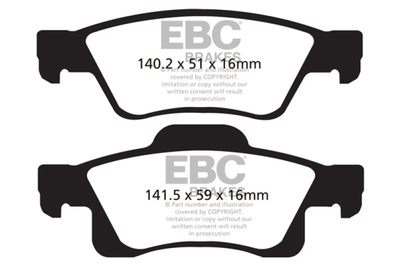 EBC Brakes Bluestuff Street and Track Day Brake Pads thumbnail 4