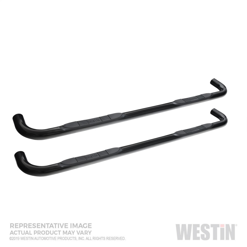 Westin 19-22 Chevrolet Silverado 1500 DC E-Series 3 Nerf Step Bars - Blk thumbnail 4