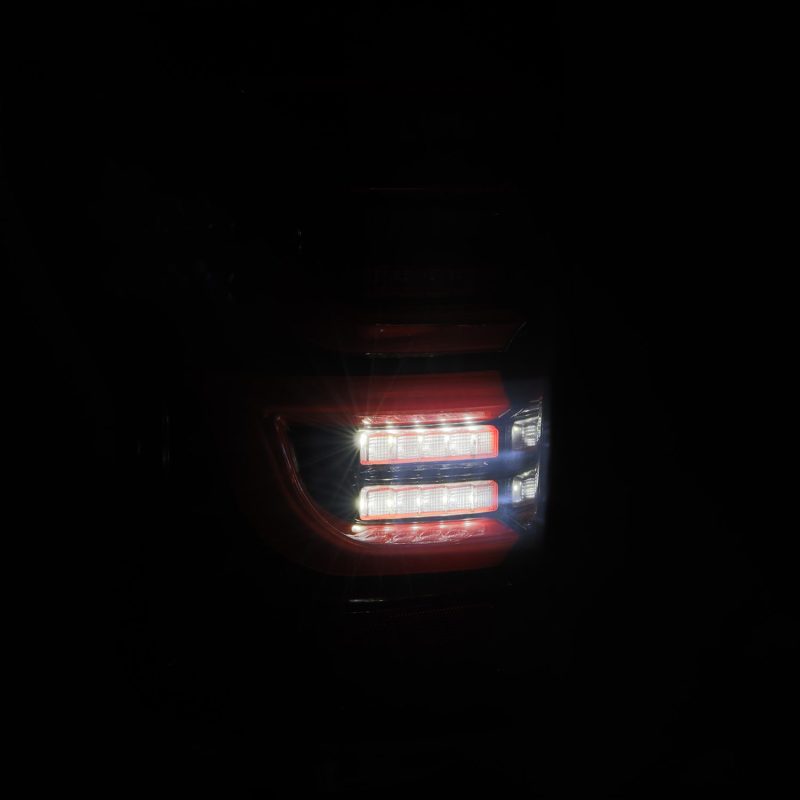 AlphaRex 07-13 Toyota Tundra LUXX-Series LED Tail Lights Black-Red thumbnail 7