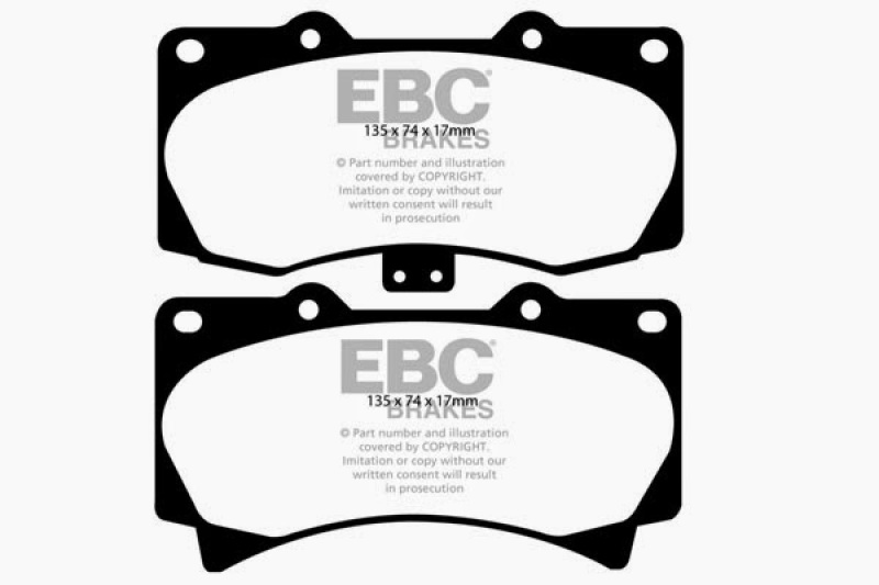 EBC 05-07 Hummer H3 3.5 Yellowstuff Front Brake Pads thumbnail 4