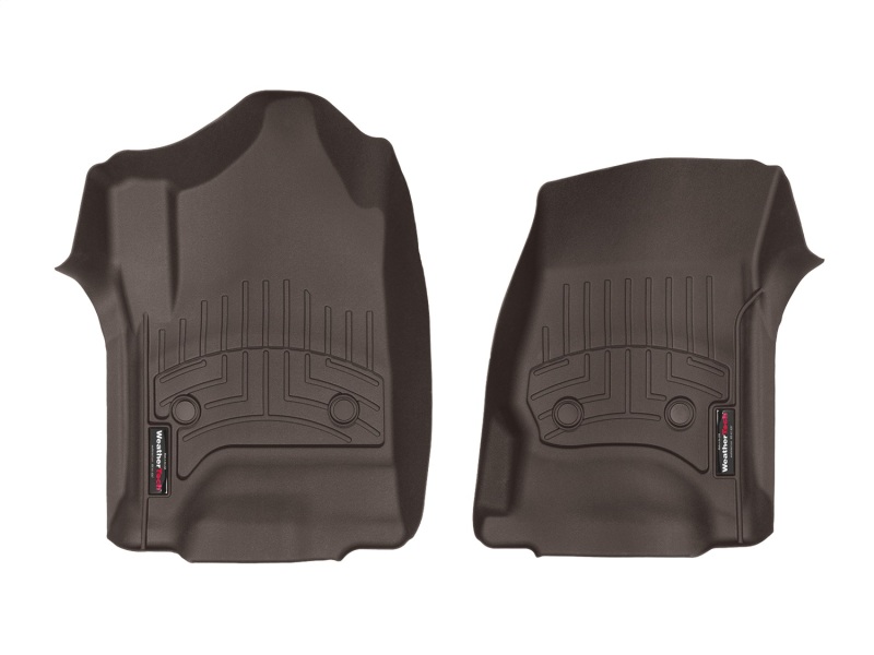 WeatherTech 14+ Chevy Silverado (Crew Cab / Double Cab) Front FloorLiners - Cocoa thumbnail 2