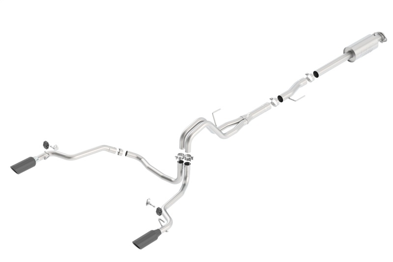 Borla 15-16 Ford F150 3.5L EcoBoost Ext. Cab Black Chrome CB Exhaust ATAK Single Split Rear Exit thumbnail 5