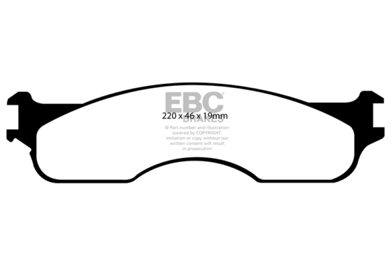EBC 04 Dodge Ram SRT-10 8.3 Greenstuff Front Brake Pads thumbnail 3