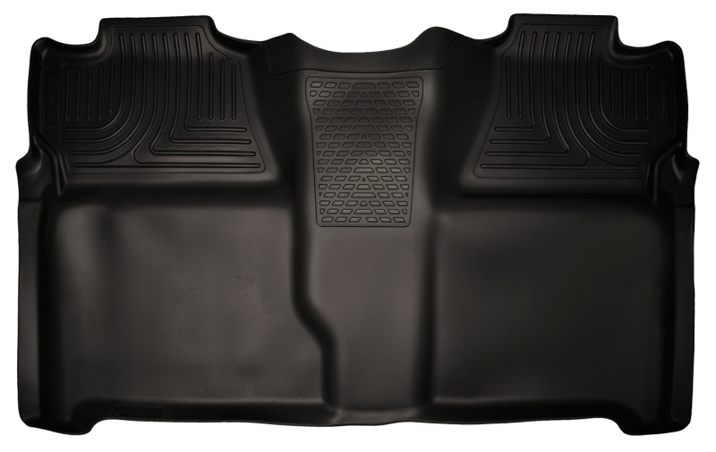 Husky Liners 07-13 Chevy Silverado 1500/2500HD Crew Cab PU Weatherbeater Black 2nd Seat Floor Liner thumbnail 5