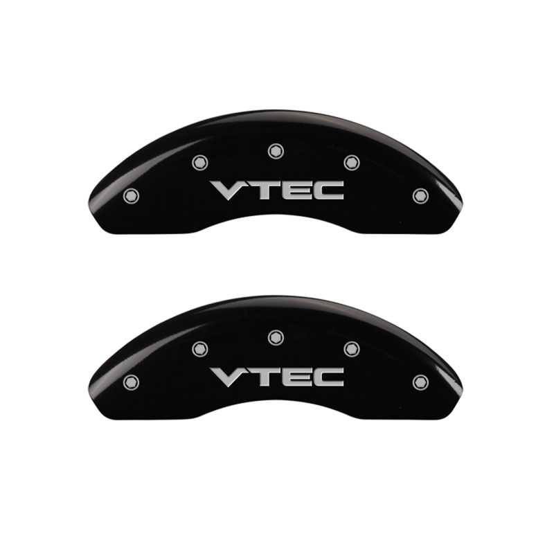 MGP 4 Caliper Covers Engraved Front & Rear Vtech Black finish silver ch thumbnail 5