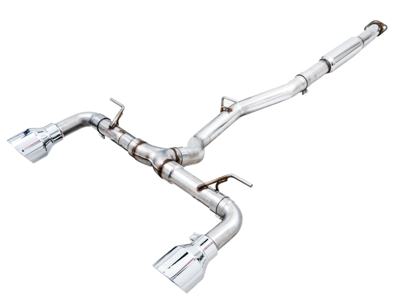 AWE Tuning Subaru BRZ/ Toyota GR86/ Toyota 86 Track Edition Cat-Back Exhaust- Chrome Silver Tips thumbnail 3