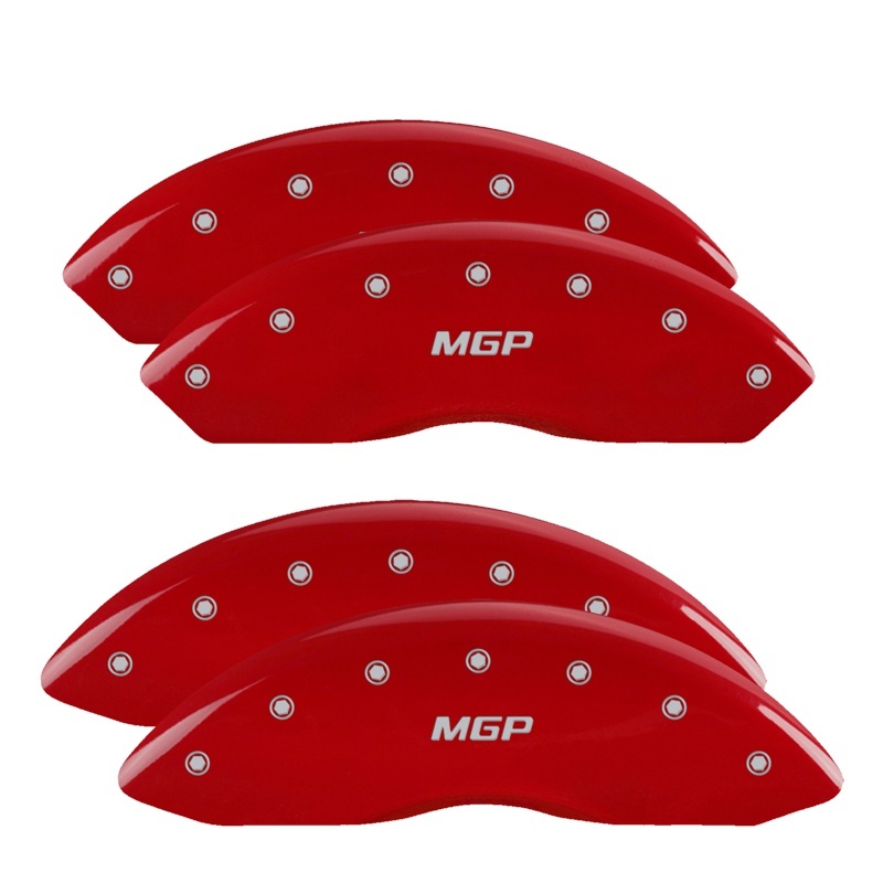 MGP 4 Caliper Covers Engraved Front & Rear MGP Red finish silver ch thumbnail 7