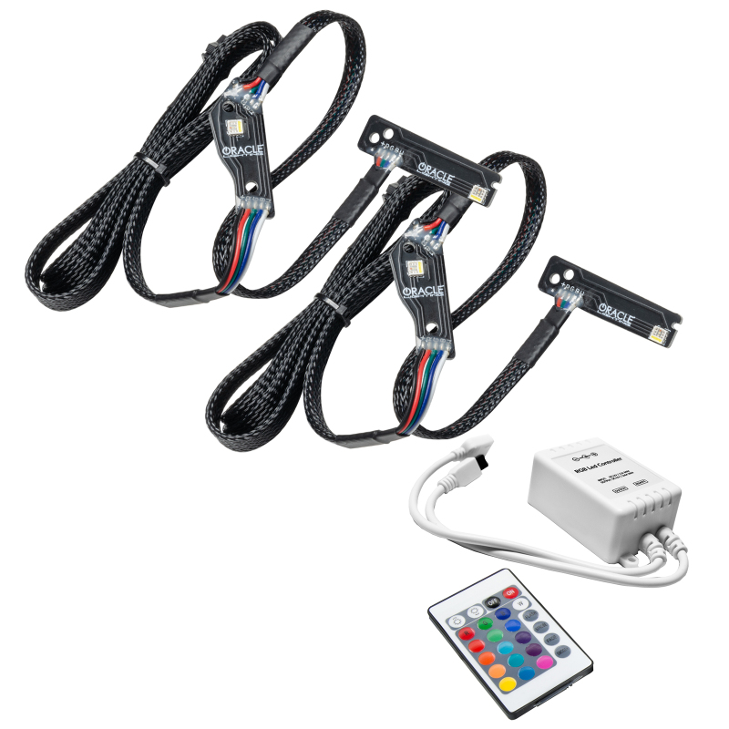 Oracle 15-21 Nissan GT-R Lightning Bolt Headlight DRL RGB+W w/ Simple Controller thumbnail 2