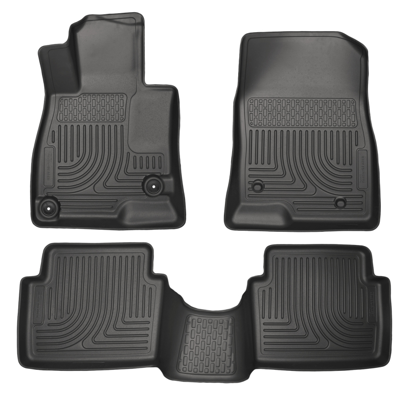 Husky Liners WeatherBeater 14 Mazda 3 Hatch&Sedan Front & Second Row Black Floor Liners thumbnail 7