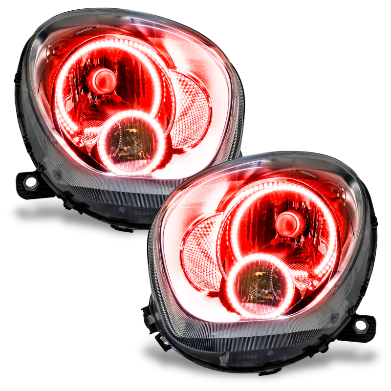 Oracle 11-15 Mini Cooper Countryman LED Headlight Halo Kit - Red thumbnail 3