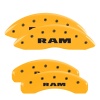 MGP 4 Caliper Covers Engraved Front & Rear Ram Yellow Finish Black Char 2006 Dodge Durango thumbnail 8