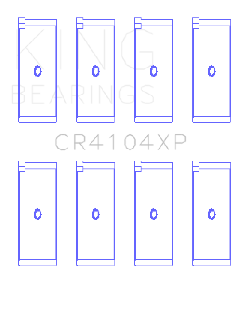 King Engine Bearings Audi/VW 83-03 1.6L/1.8L/2.0L Performance Rod Bearing Set - Size STDX thumbnail 2