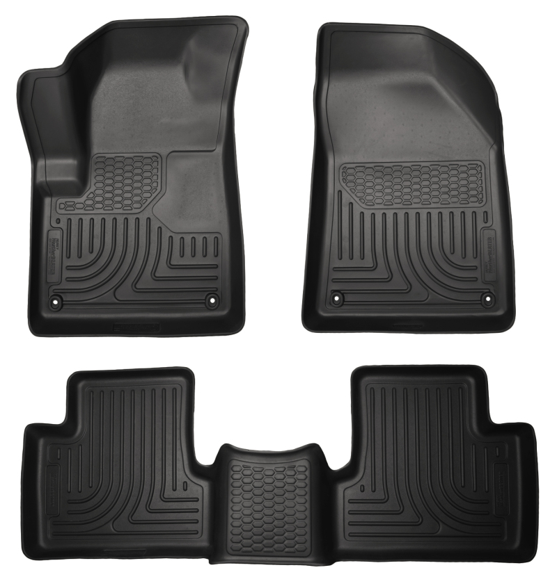 Husky Liners 14 Jeep Cherokee WeatherBeater Black Front and Second Seat Floor Liners thumbnail 2