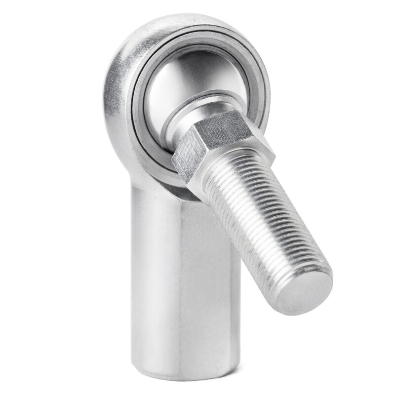 QA1 H Series 3-Pc Rod End - Female/Right Hand - .19in Bore x 3/16-24 w/Stud - Alloy Steel w/PTFE