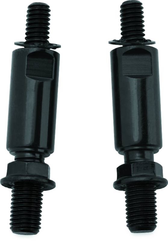 Kuryakyn Raised Mirror Mnt Adapters Gloss Black #1892