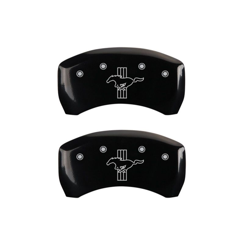MGP Rear set 2 Caliper Covers Engraved Rear 2015/Bar & Pony Black finish silver ch thumbnail 6