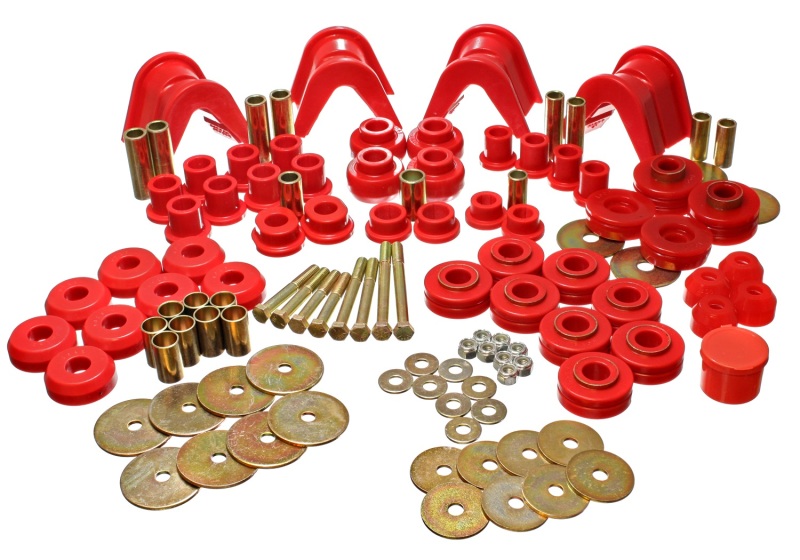 Energy Suspension 66-77 Ford Bronco 4WD (w/ 4 Deg C-Bushings) Red Hyper-Flex Master Bushing Set thumbnail 2