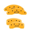 MGP 4 Caliper Covers Engraved Front & Rear Bowtie Yellow finish black ch thumbnail 7