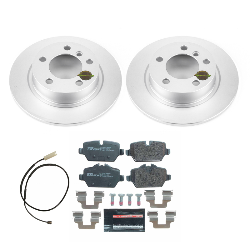 Power Stop 11-16 Mini Cooper Countryman Front & Rear Euro-Stop Brake Kit (1x psbESK6665, 1x psbESK6664) thumbnail 7