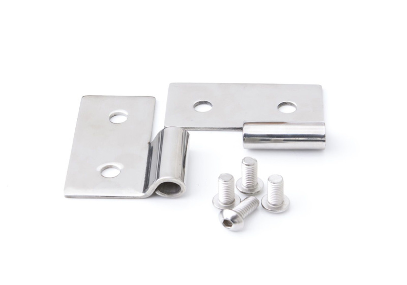 Rampage 1976-1983 Jeep CJ5 Lower Door Hinges - Stainless thumbnail 2